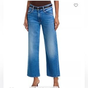 MOTHER The Mid Rise Rambler Zip Ankle in Coastal Blue Women's Jeans